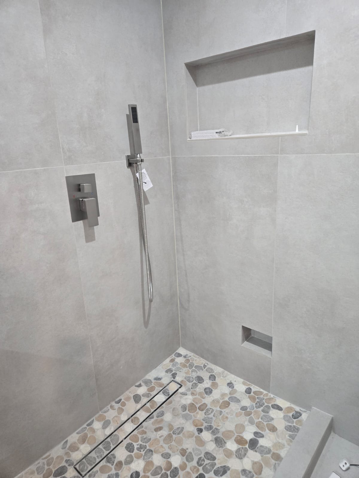 Tile & Luxury Flooring and Curbless Linear Drain by Ararat Builders Corp